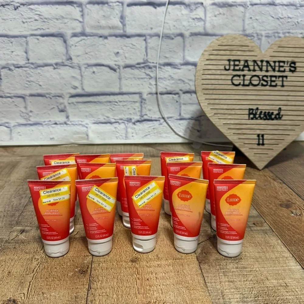 Lume Acidified Body Wash Clean tangerine bundle of 15